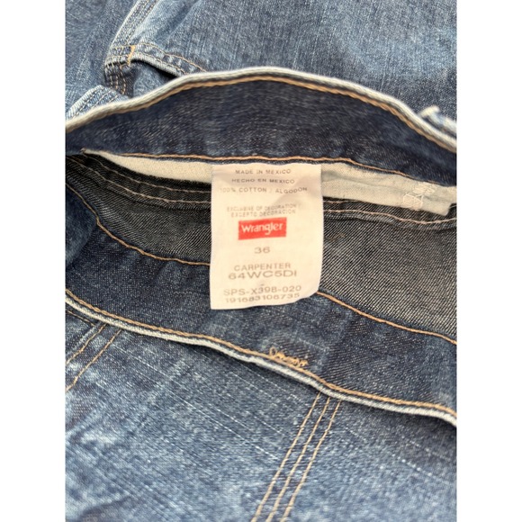 Vintage Y2K Wrangler Carpenter Jorts size 36 - Picture 6 of 7